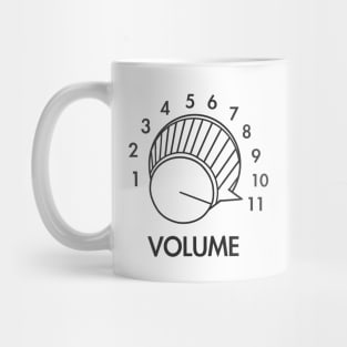 Volume Knob Up To 11 Heavy Metal Rock Musician Guitar Gift Music T-Shirt Mug